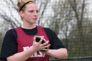 Kait Ervin posted a personal best in the discus