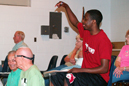 'Count the basket' David Sanders said during the Area 9 Senior Games basketball tourney.