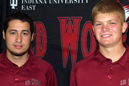 Jordan Hiner (left) and Conner Pope will play golf for IU East.
