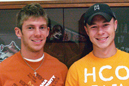 Hubie Branstetter (left) and Dakota Richardson signed to play golf for IU East.