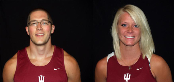 Tim Lowman (left) and Danielle Kneisley have signed to run for IU East.