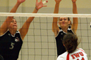 Breezy Strete (left) set a school record and Allison Nicley was tourney MVP