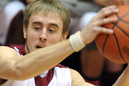 Devon Niehoff had a basket in his final regular season home game