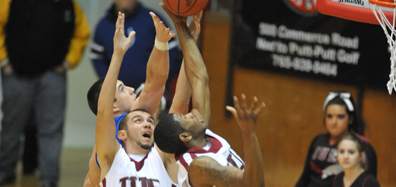 Josh Cook (left) and Marcus Isaac combined for 18 points.