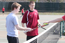 Adam Derengowski (left) and Ty Butler were IU East's most productive doubles team.