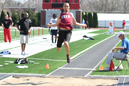 Josiah Lemons won the long jump at the Indiana Intercollegiates.