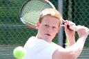 Adam Derengowski won at No. 1 doubles.