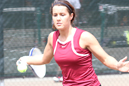 Lauren Crump and the Red Wolves face Cedarville on April 19.