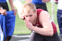 Trevor Tucker breaks out of the starting blocks.