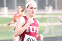 Kesla Klingler ran the 800 for IU East.