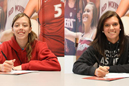 Jessica Cordell (left) and Shawna Phelps will golf for IU East.