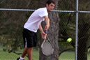 Josh Lone played No. 3 singles for the Red Wolves.