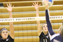 Caitlin Burroughs (left) and Brooke Sahm combined for seven kills.