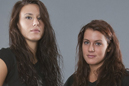 Breezy Strete (left) and Lauren Crump are NAIA volleyball All-Americans.