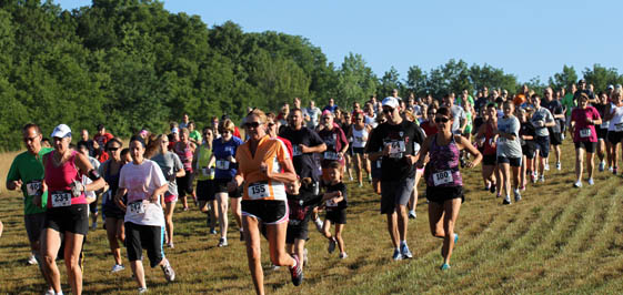 A field of at least 490 took part in the Run with the Wolves.