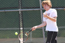 Ethan Taulbee played No. 6 singles for the Red Wolves.