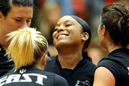 The IU East volleyball team plays at Huntington University on Nov. 2.