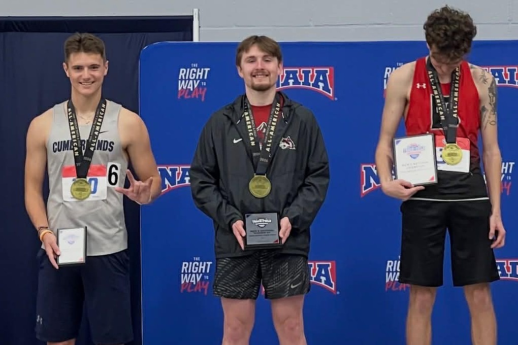 IU East All-American Cameron Nocton finished second in the 3,000-Meter Race Walk at the NAIA National Indoor Championships on March 6, 2026.